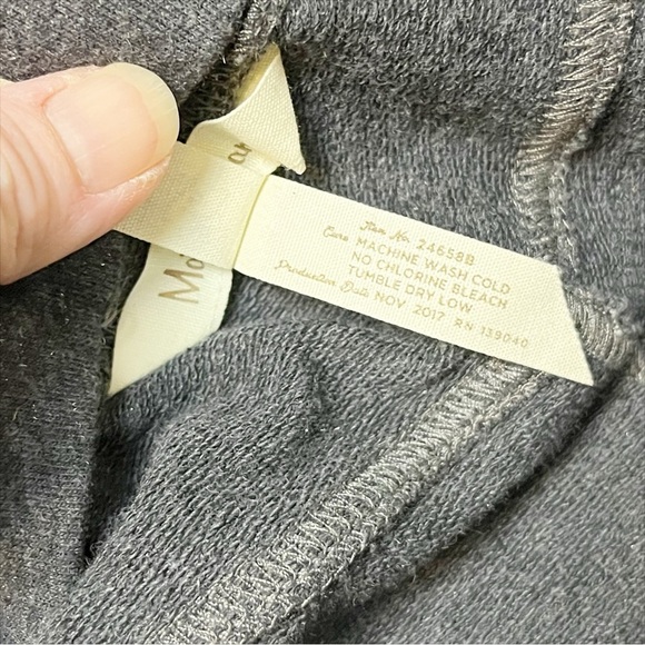 Matilda Jane metallic gray leggings medium charcoal neutral stretch solid - Picture 6 of 10